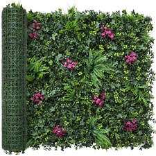 Artificial Hedge Panels Greenery Wall: 40''x120'' UV-Anti Grass Wall Backdrop...