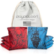 Play Platoon Professional Cornhole Bags Set of 8 - Regulation All Weather Double