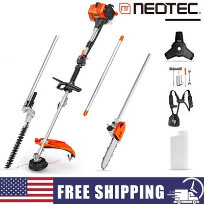 NEOTEC 4-in-1 Multi-Functional Trimming Tools Gas Hedge Trimmer 26 CC Weed Eater