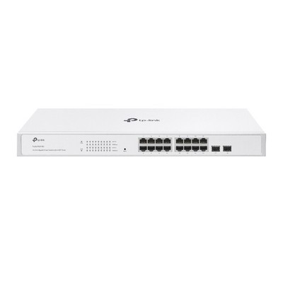 TP-Link FS318G Managed Switch 16 Gigabit RJ45 Ports 2 SFP Slots 36Gbps 44mm Rack