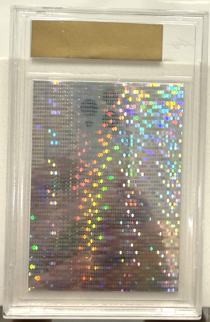 2025 Leaf Metal Football 92 Leaf LGR Black Pulsar Proof Auto 1/1 Kamario Taylor view 2