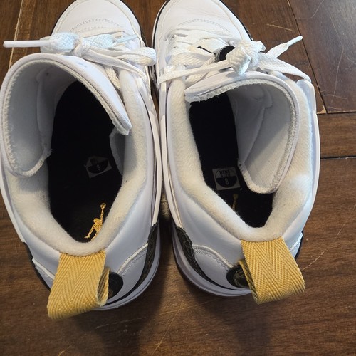 Air Jordan Spizike Low Gs White Black Metallic Gold Size mens 8 - Picture 6 of 14
