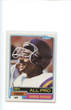 1981 Topps FB Ahmad Rashad Minnesota Vikings #140 ⭐️💥🎯 NM