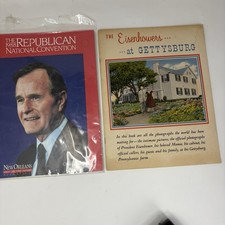 1988 Republican National Convention Program George Bush Eisenhowers Gettysburg