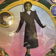 Girls Halloween Costume Wicked Elphaba Shiz Size Large 10-12 New