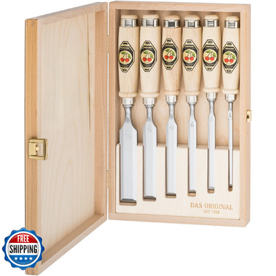 Kirschen 1101000 6-Piece Chisel Set in Wood Box