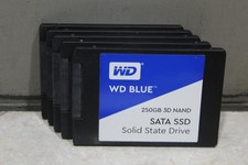 T606~ Lot of 5 ~ WD Blue 250GB SSD WDS250G2B0A 2.5" 3D NAND SATA III 90% Health