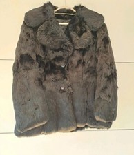 Echtpelz Damen Pelzmantel Schwarz Gr XL