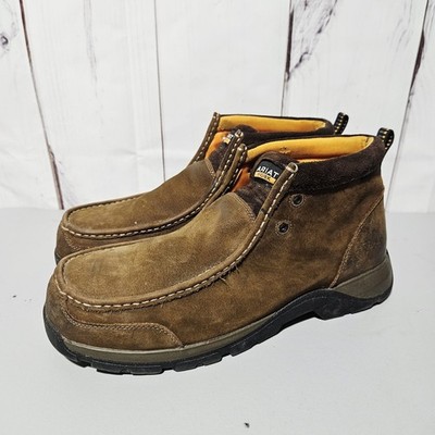Ariat Mens SZ 13D Edge LTE Moc Composite Toe Lace up Work Boot  Brown 10024954