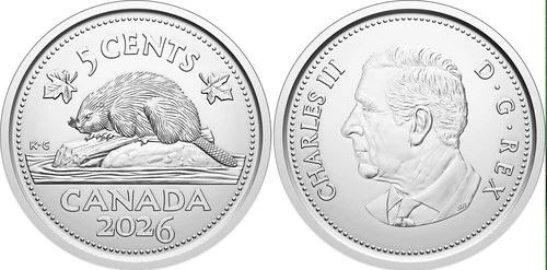 2026 Canada Nickel Graded as Brilliant Uncirculated From Original Set