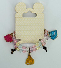 Disney Princess Charm Bracelet Stretch 6  6 Charms Authentic Disney Parks