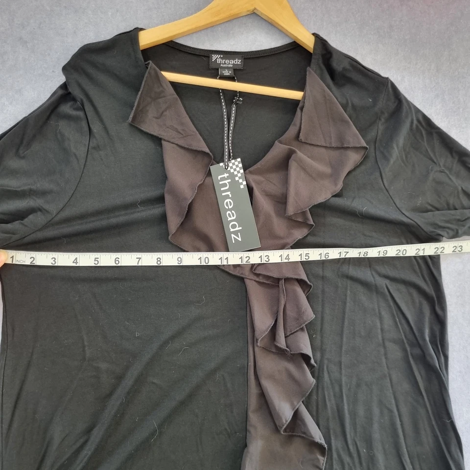 Business blouse bundle x4 Women's 16 black threadz casual business BNWT - image 3 of 4