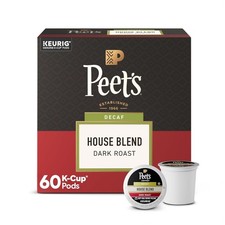 Dark Roast Decaf Arabica K Cup Coffee Pods Peets Decaffeinated Arabica Coffee