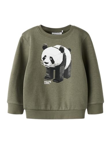 Jungen Sweatshirt Name It Nmmsigurt Ls Nreg, Dusty Olive, GrößE 104-image
