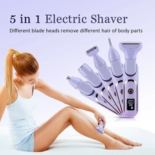 5 in 1 Lady Shavers for Women Facial Hair Remover for Women Bikini Trimmer and A