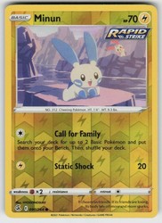 Minun 090/264 Common Reverse Holo Fusion Strike