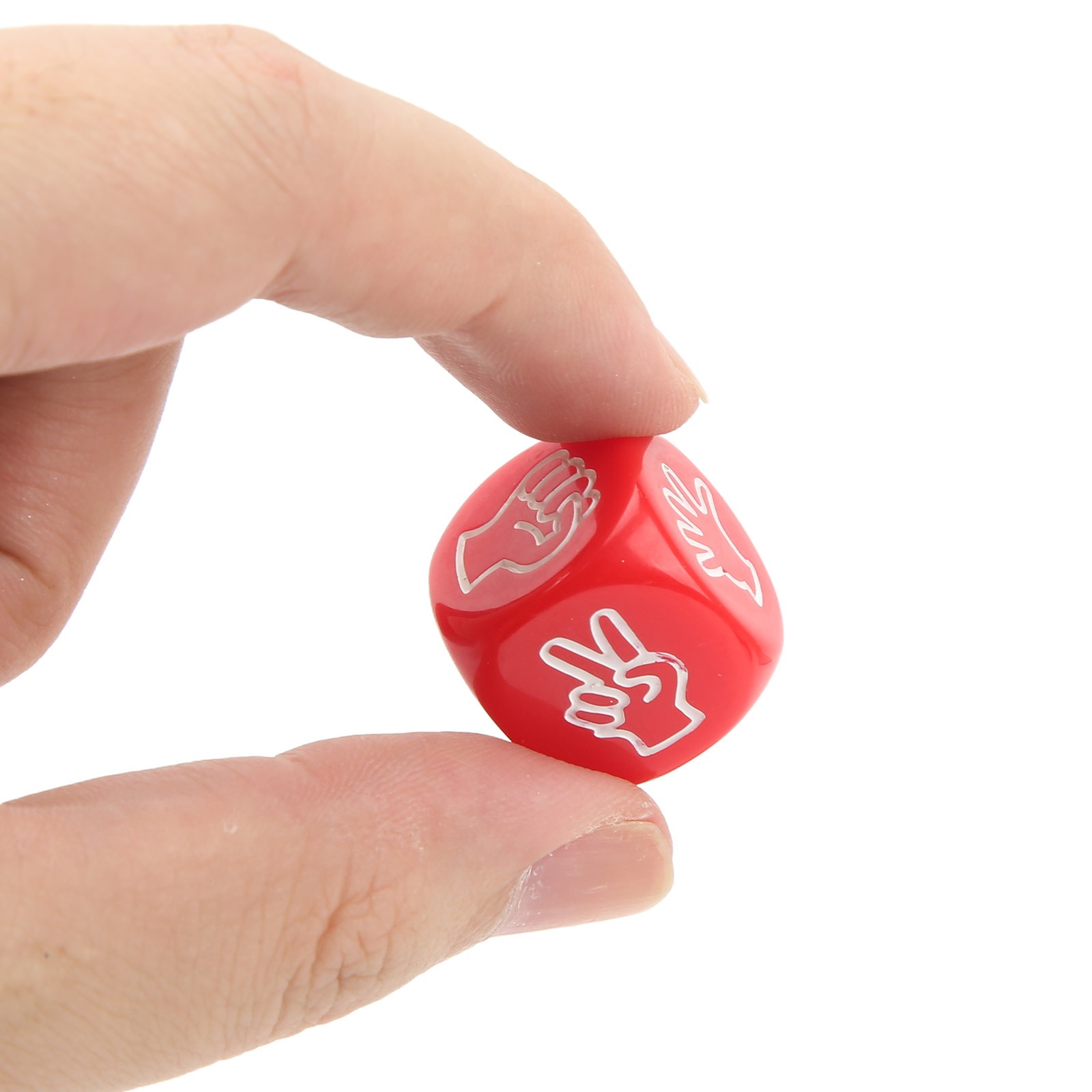 12Pcs Finger Guessing Dice Colorful Durable Game Dice For Adults Kids Trending