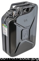 Benzinkanister Dieselkanister Metallkanister, 20L, Schwarz Kraftstoffkanister