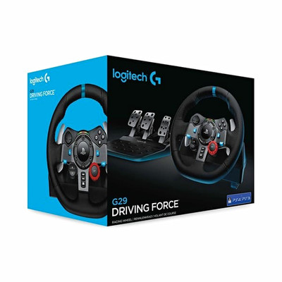 Logitech G G29 Driving Force Rennlenkrad mit Pedalen für PC/PS4 Schwarz