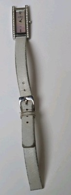 Skagen Denmark Stainless Steel Denmark Quartz LeatherStrap Ladie's Watch 15x28mm