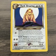 Dark Ursaring 21/105 Rare Neo Destiny Pokémon Card on eBay