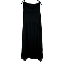 Lulus Black Pleated Strapless Maxi Dress Size Large Brand New Bridesmaid Dress