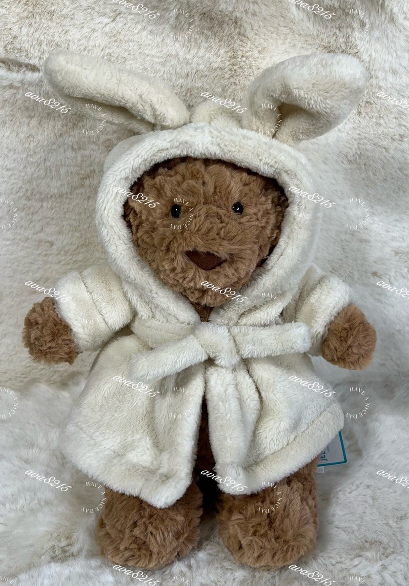 Jellycat Bartholomew Bear Bathrobe Outfit Brand New With