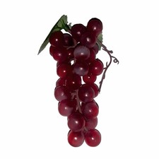 Attrappe 1 St&uuml;ck Weintraube mit 36 Beeren, 18 cm, rot