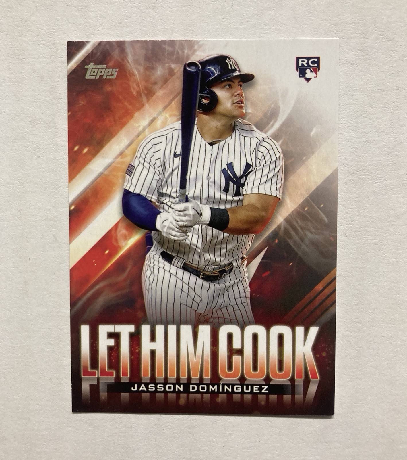 Jasson Dominguez 2024 Topps Update Let Him Cook Insert Rookie Card RC #LHC-7