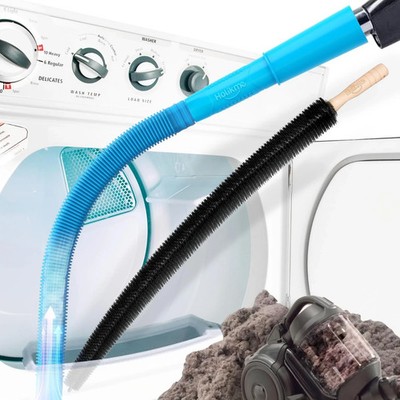 Holikme 2 Pieces Dryer Vent Cleaner Kit, Dryer Lint Vacuum Attachment 