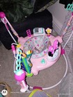 Baby Jumper Activity Center Bouncer Infant Toys Minnie Mouse Pink Lights Music — photo 1