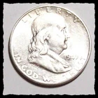 1949-S  FRANKLIN HALF DOLLAR Key Date White Nice AU #19D61 .900 SILVER COIN