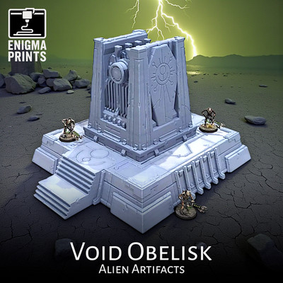 Leerer Obelisk - 28mm 3D gedruckt Grab Welt Tabletop Wargaming Gelände Landschaft