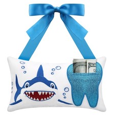 Tooth Fairy Pillow with Pocket for Girls and Boys Kids Tooth Pillow Toothfair...