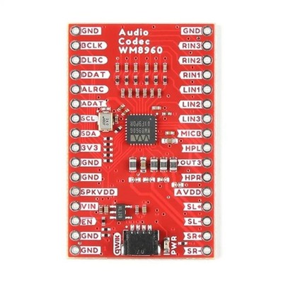 BOB-21250 Audio-Codec--Board WM8960 Qwiic I2S Stereo-Audiomodul Kopfhörer-L6615