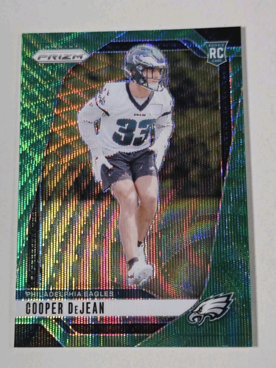 2024 Panini Prizm - Rookies Cooper DeJean #321 Green Wave Prizm (RC)