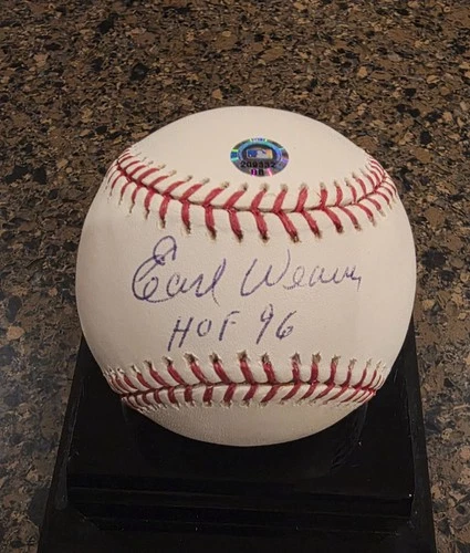 Earl Weaver HOF MLB Baltimore Orioles Signed ROMLB Baseball MLB certification