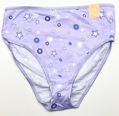 New Vintage Y2K St.Eve Kids Purple Star Panties New With Tags Size 14