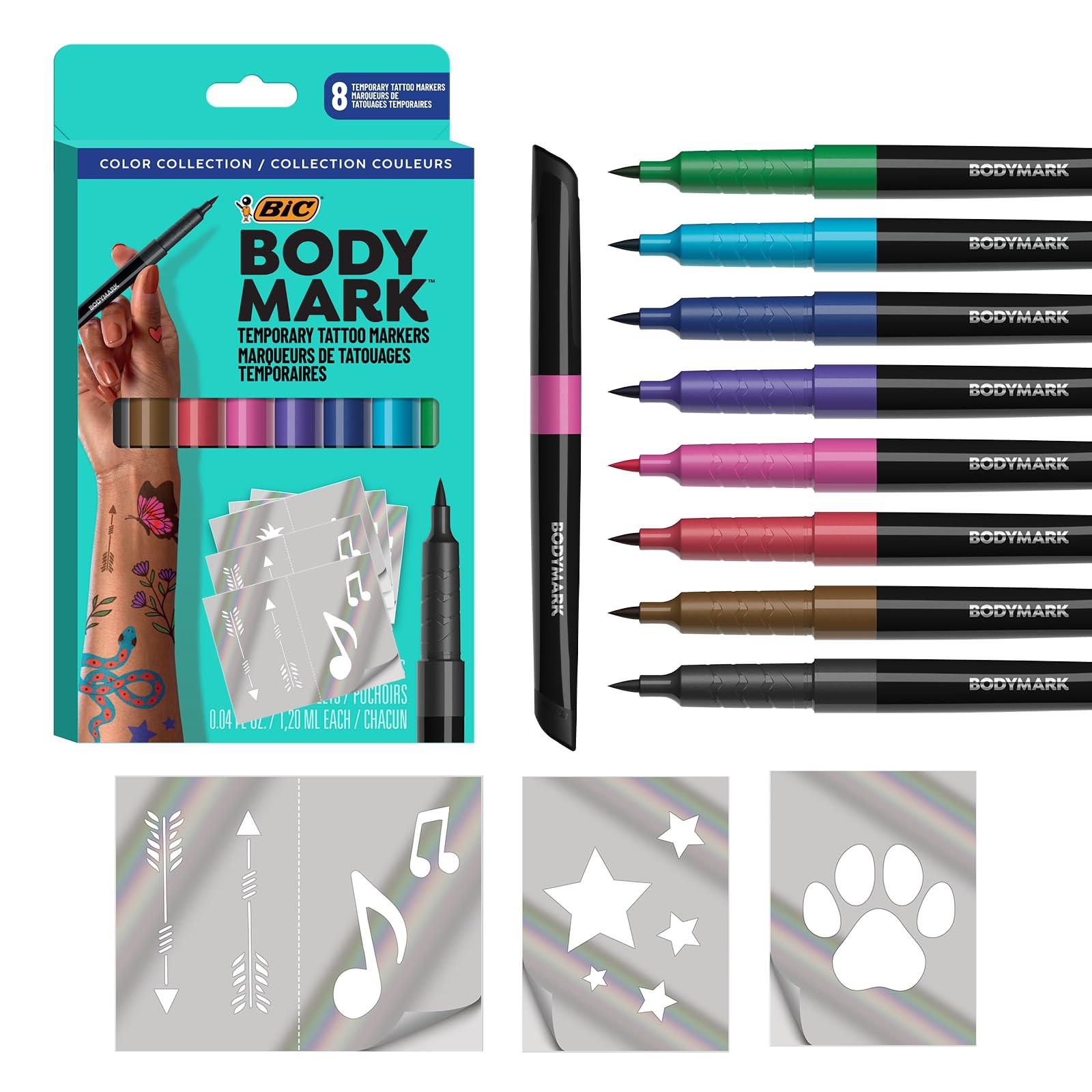 +3 Stencil Sheets Skin Safe*