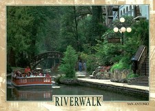 Vintage c1990s San Antonio Postcard   Riverwa...