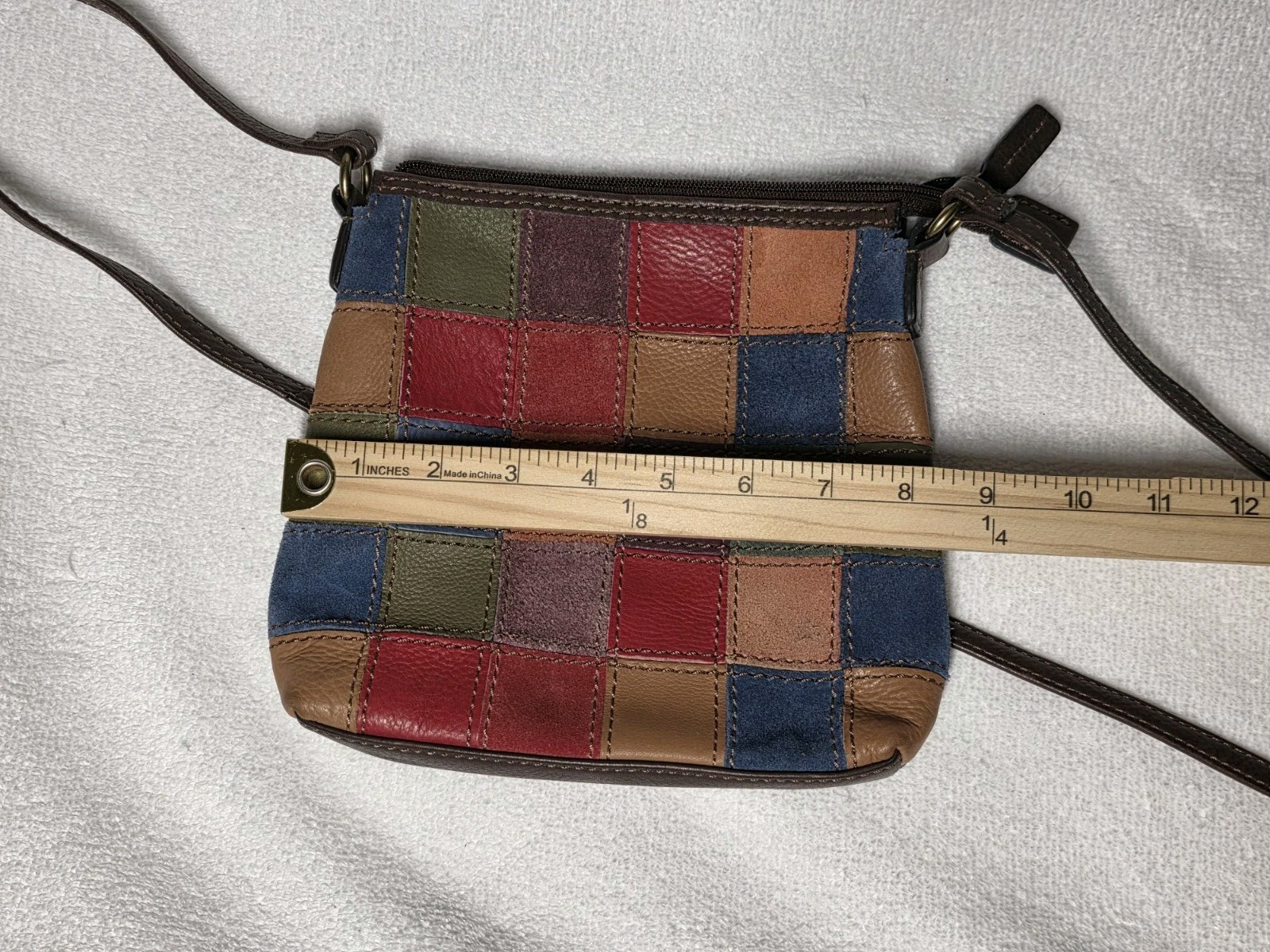 Fossil Patchwork Bag Multicolor Small Crossbody Y… - image 11
