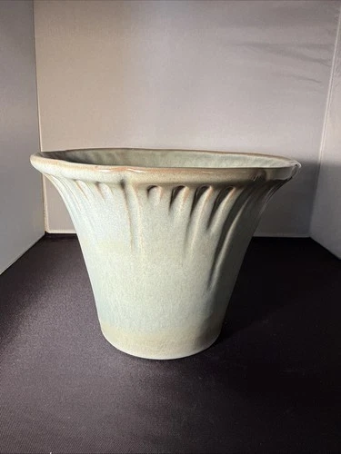 Vintage Frankoma A7 Pottery Vase/planter Blue Grey Glaze