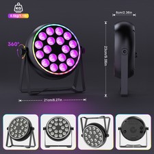 120W Par Light RGBW Stage Light Party Beam Strobe DMX Club Disco DJ Lights