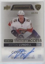 2021 Credentials Debut Ticket Access Autos Acetate 60/99 Anton Lundell Auto 08t3