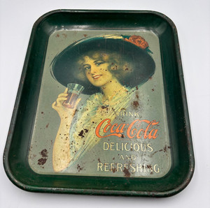 Antique Coca-Cola Serving Tray Coke Soda Original Vintage
