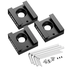 3x Cold Shoe Mount Adapter Bracket w/ 1/4" Screw for Camera Cage Umbrella Flash