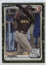 2020 Bowman Prospects Camo Taylor Trammell #BP-130 h1f