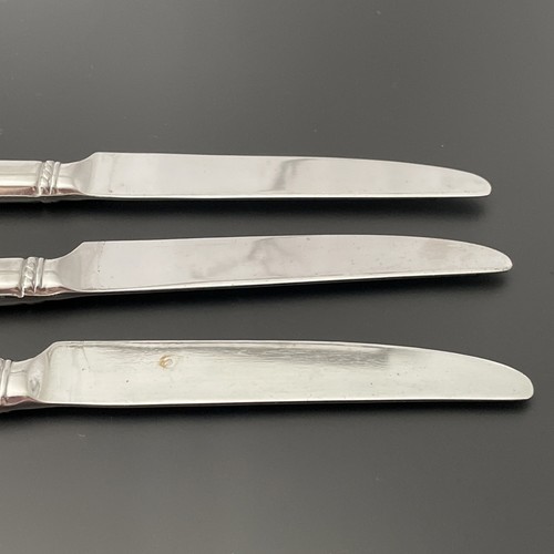 3 Dinner Knifes - Reed & Barton Brighton Glossy 18\8 Stainless Flatware Korea - Picture 5 of 6