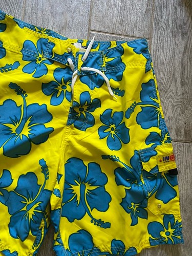 Ingear Swim Boys Size M Quick Dry Board Shorts Trunks Pockets Tropical - Picture 4 of 5