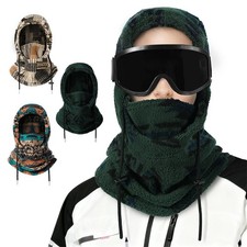 Balaclava Ski Mask Thick Fleece Winter Windproof Face Cover Thermal Bandana Hood